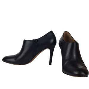 Coach Black Leather Seneca Ankle Boots